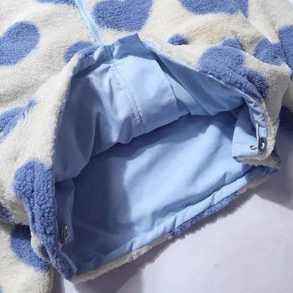 Chaqueta suave reversible con corazón Silamoda